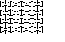 stretch re-entrant honeycomb